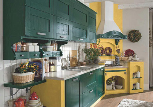 Кухня AR-TRE модель Signoressa, отделка Verde Muschio